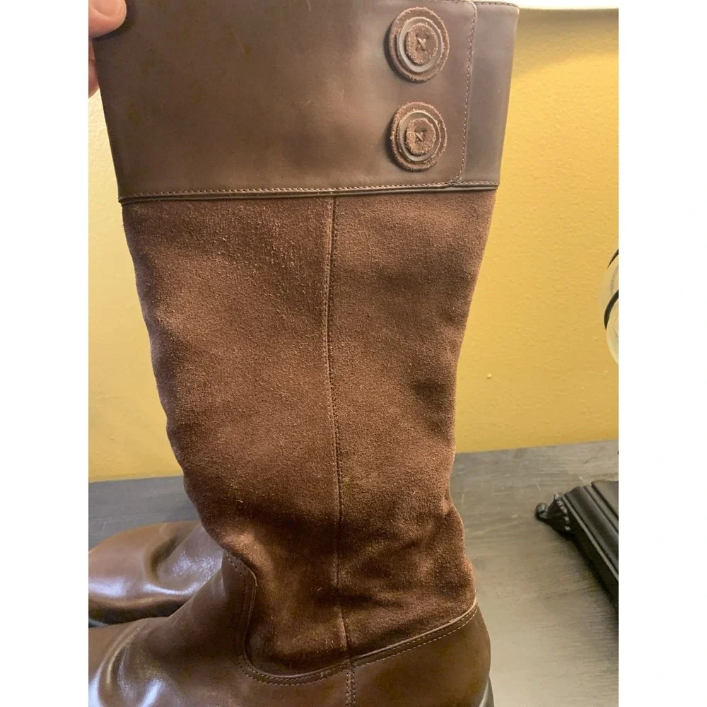 Dansko Delilah Equestrian Riding Tall Brown Boot 8.5 EU 39 Women Leather Suede